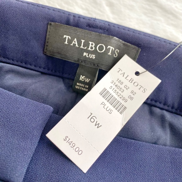 NWT Talbots Navy Dress Pants in 16W - Picture 16 of 16